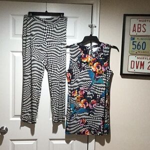 ⭐️ Nikki Poulos Disney “Alice Through the Looking Glass” Tunic & Pants - Size L